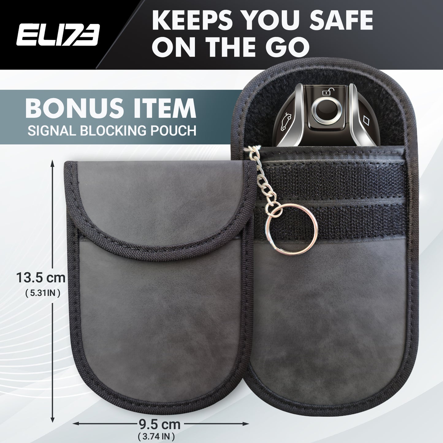 ELI73 Double-Layer Signal Blocking Keyless Car Key Signal Blocker Box