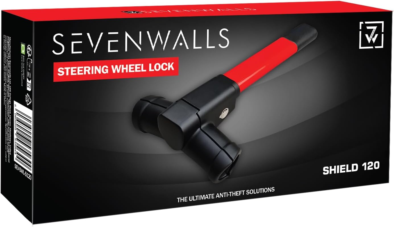 Sevenwalls T-Bar Steering Wheel Lock – Heavy-Duty Anti-Theft Device