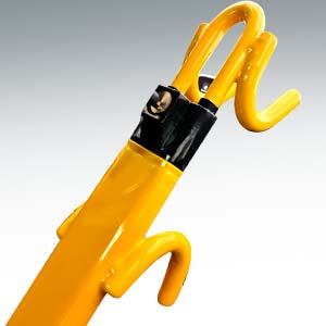 Robust Twin Bar & Double Hook Steering Wheel Lock - Prevent Unauthorized Access