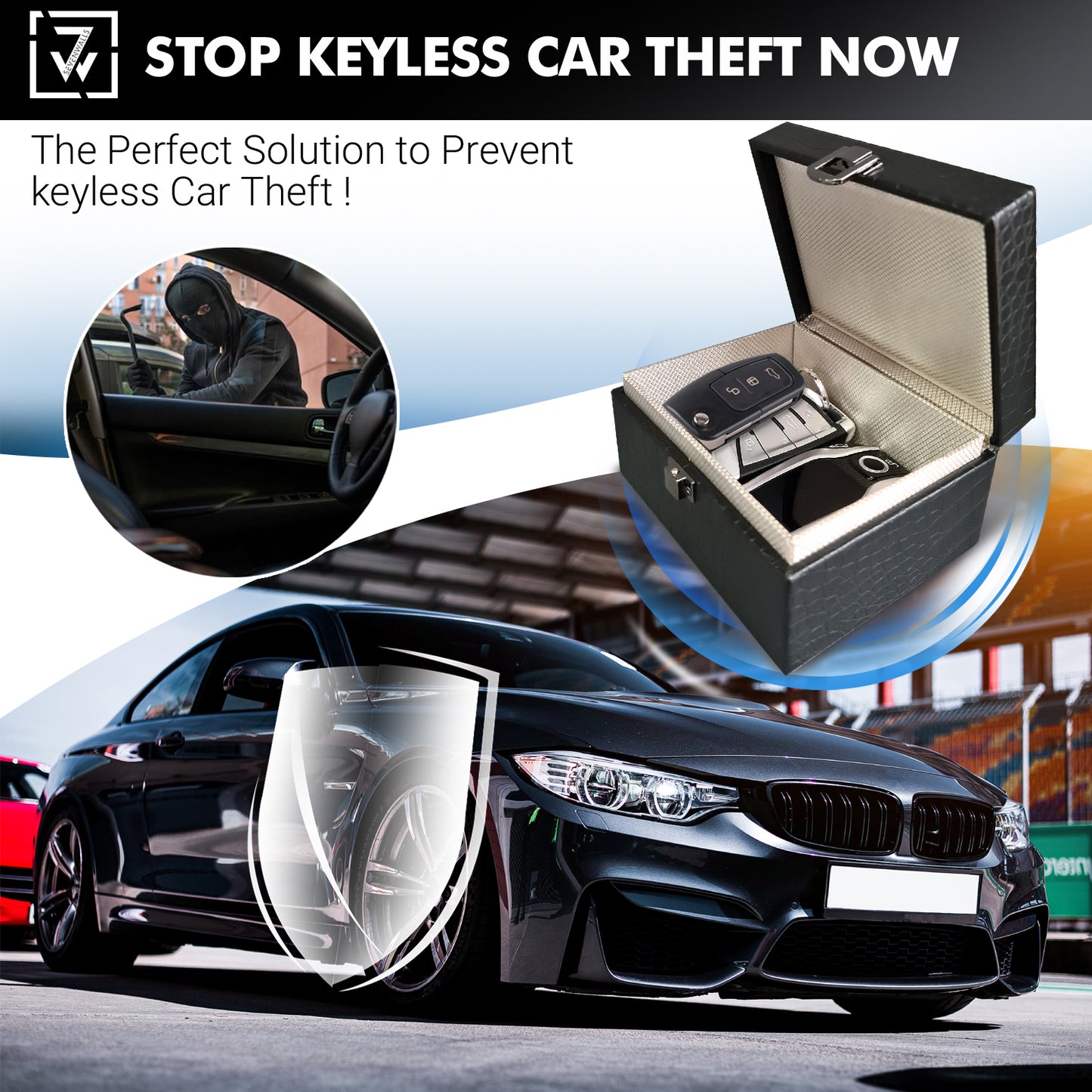Sevenwalls Signal Blocker for Car Keyless Entry System