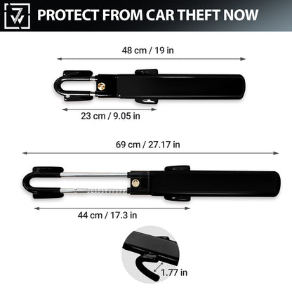 Sevenwalls Twin Bar Steering Wheel Lock – Anti-Theft Device