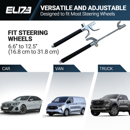 ELI73 Steering Wheel Lock - Universal Fit Anti-Theft Device