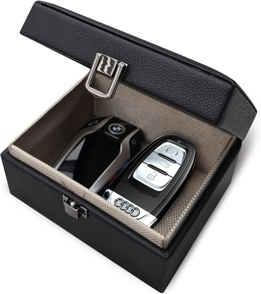Sleek Faraday Key Box for Car Security - Protect Against Electronic Theft