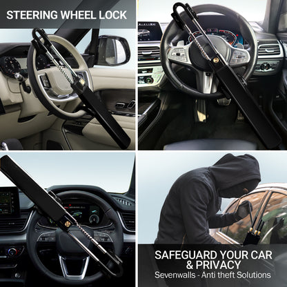 Sevenwalls Twin Bar Steering Wheel Lock – Anti-Theft Device