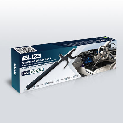 ELI73 Steering Wheel Lock - Universal Fit Anti-Theft Device