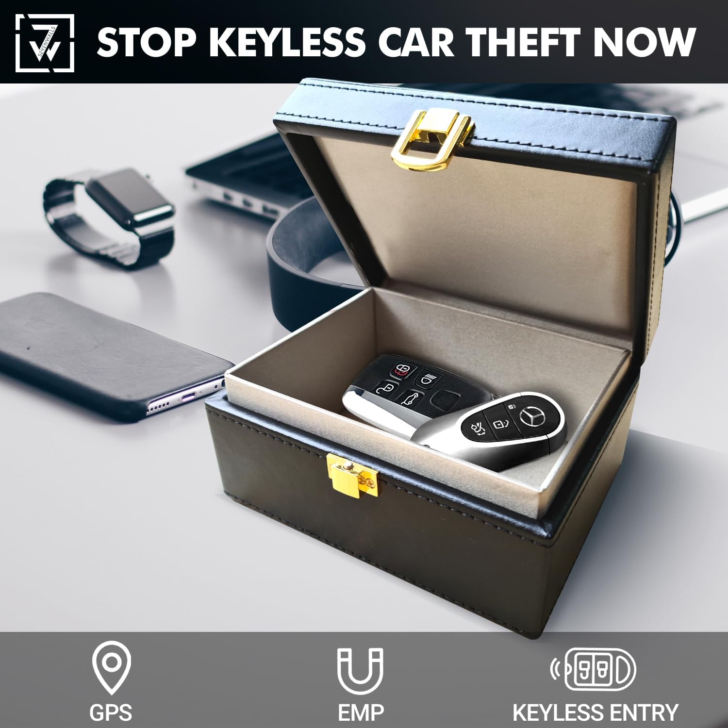 Explore Sevenwalls Faraday Box for Car Keys - Elevate Your Safety