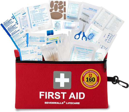 160-Piece First Aid Kit – Emergency Medical Supplies for Home & Travel