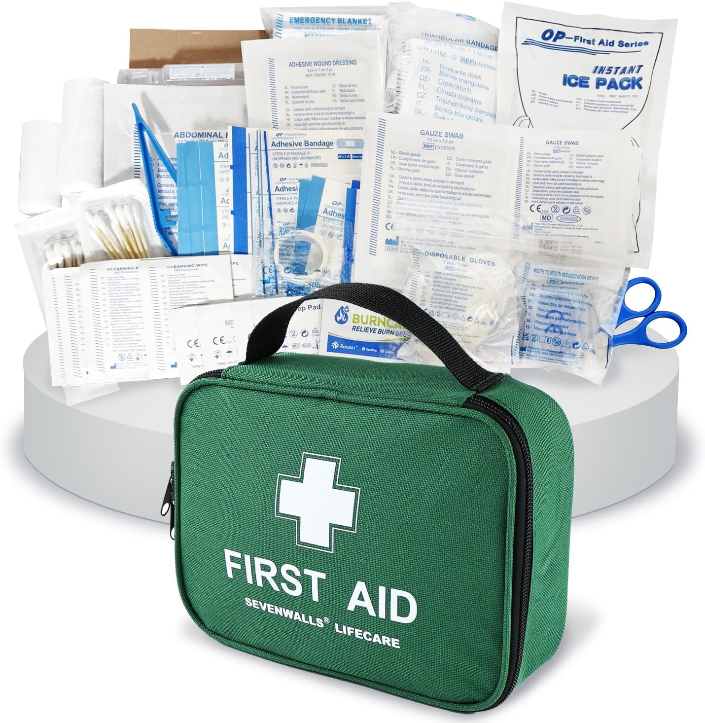 210-Piece First Aid Kit – Emergency Medical Supplies for Home, Car & Travel