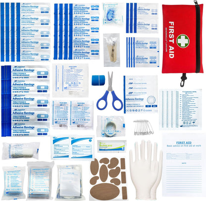 170-Piece First Aid Kit - Emergency Medical Supplies for Home & Travel