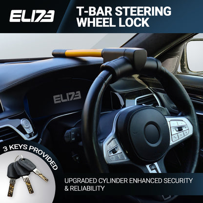 ELI73 Steering Wheel Lock for Cars & Vans - High Visibility Immobiliser