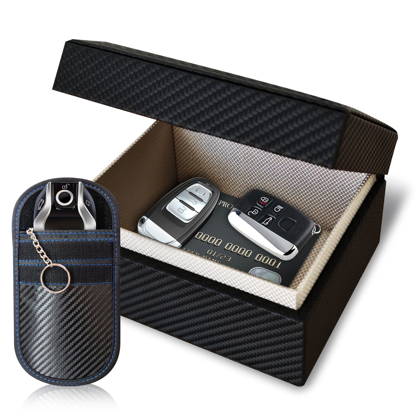 ELI73 Faraday Box & Pouch Set – Signal Blocking for Car Keys